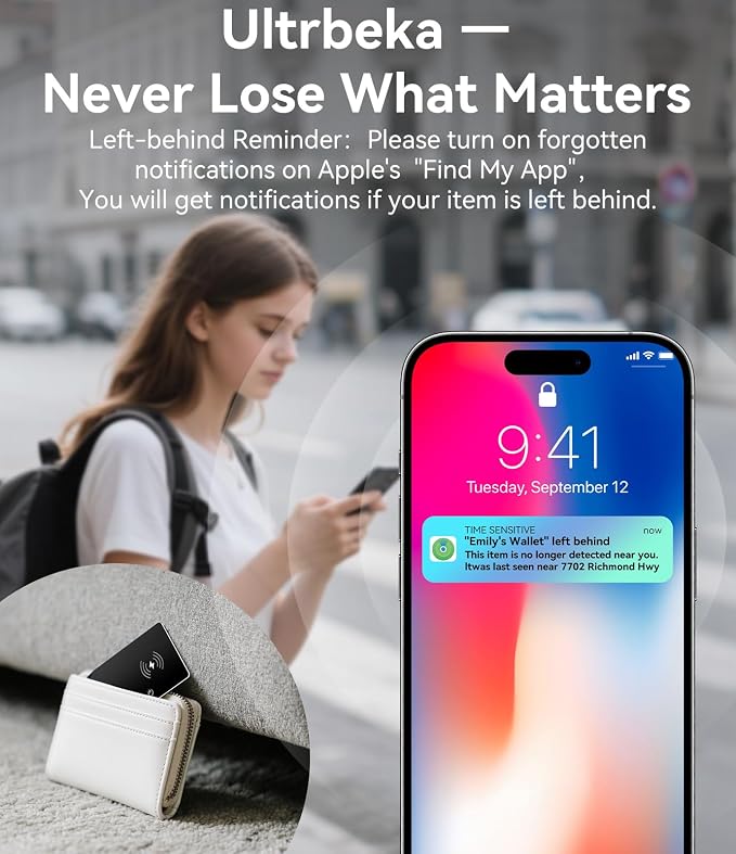 Ultrbeka Wallet Tracker Card IP68 Waterproof Bluetooth Tracker - Image 6