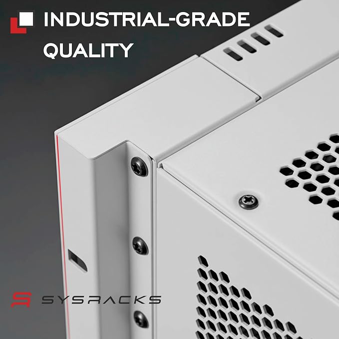 12U Wall Mount Server Rack Cabinet – 19" Network Rack Enclosure, PDU & Shelf - Image 8