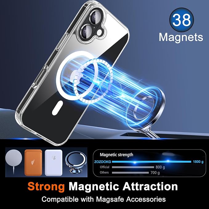 for iPhone 17 Case Clear, Magnetic iPhone 17Case - Image 4