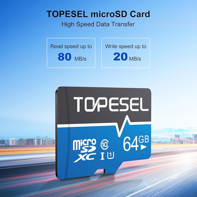 TOPESEL 64GB Micro SD Card SDXC Memory Cards UHS-I TF Card Class 10 - Image 2