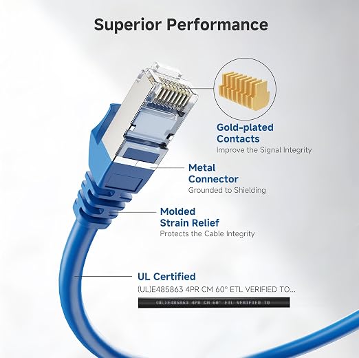 Cable Matters 10Gbps Snagless Long Shielded Cat 6A Ethernet Cable - 200ft - Image 3