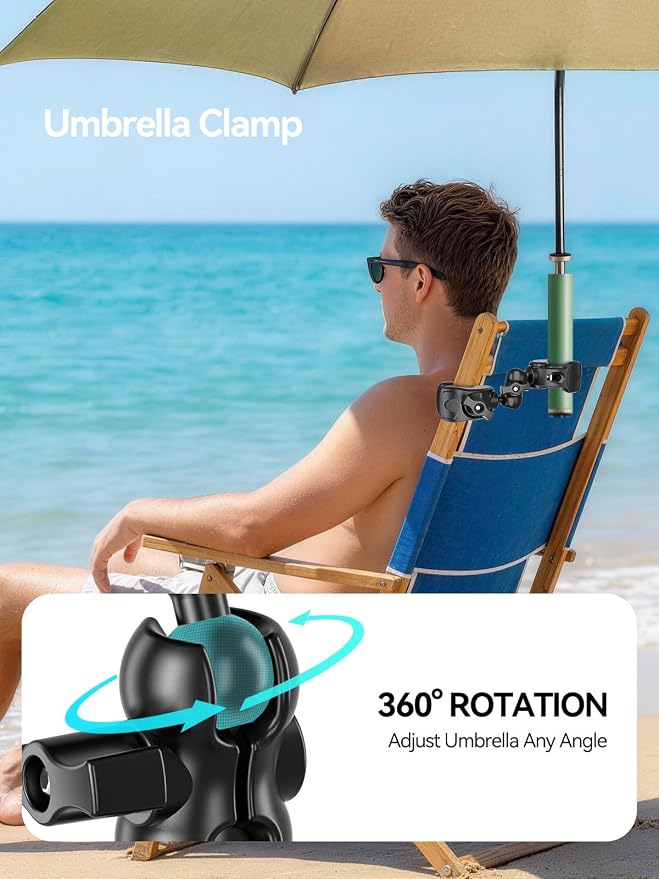 MAGJIEYX Double Clamp Mount, 360°Magic Arm - Image 5