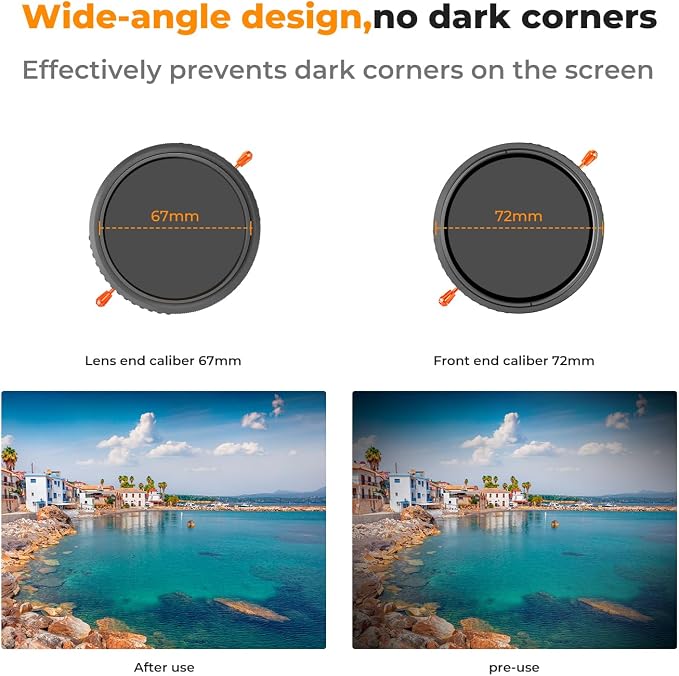 K&F Concept 52mm Variable ND2-32 & Circular Polarizing Lens Filter 2 in 1 - Image 7