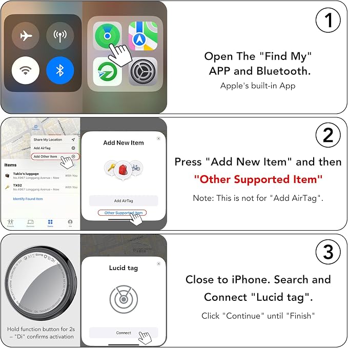 2026 New Air Tracker Tags-4 Pack, Tukio Bluetooth Tracker - Image 7