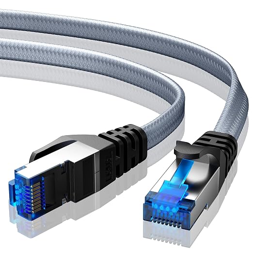 BUSOHE Cat 8 Ethernet Cable 10 ft, Nylon Braided High Speed Heavy Duty Network by BUSOHE