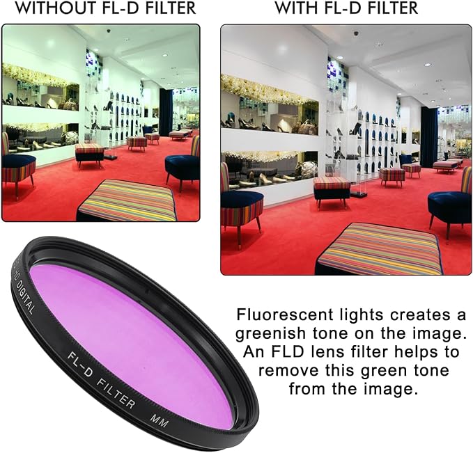 Pro Lens Filter Kit, Includes CPL, FL-D Filters - Image 4