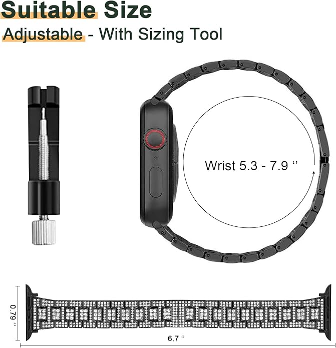 Mosonio Compatible with Apple Watch Band 38mm 40mm 41mm 42mm 44mm 45mm 46mm - Image 6