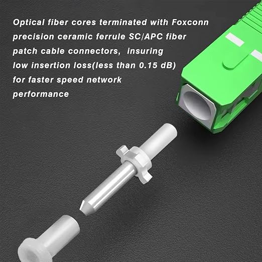 50Pack - 30m SC/APC to SC/APC Fiber Optic Internet Cable, Single Mode Patch - Image 4