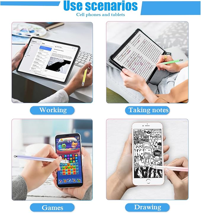 Bopomofo 10PCS Stylus Pen for Touchscreen, Stylus Pen for iPhone/iPad/Tablet - Image 8