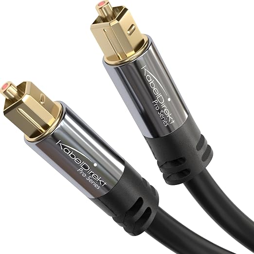KabelDirekt TOSLINK – Optical Audio Cable – 3ft – Fiber Optic Cord, S/PDIF by Kabeldirekt