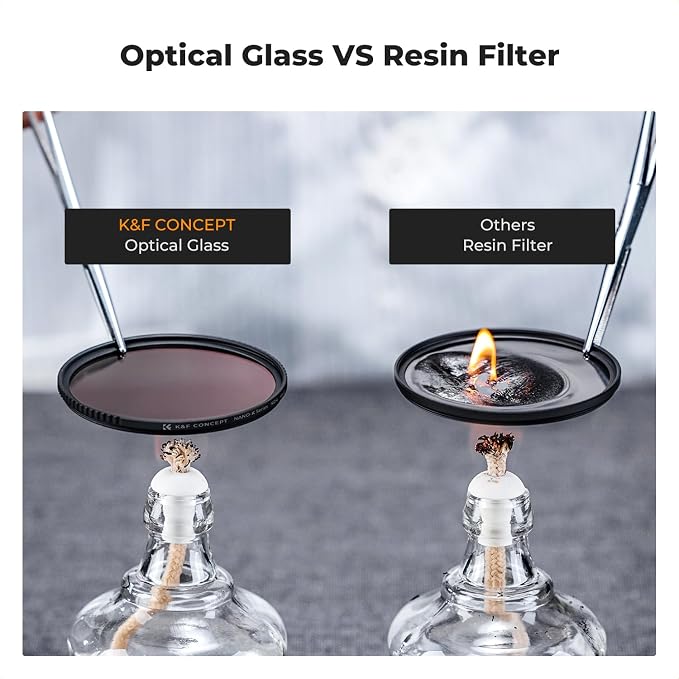 K&F Concept 67mm UV/CPL/ND Lens Filter Kit-18 Multi-Layer Coatings, UV Filter + - Image 3