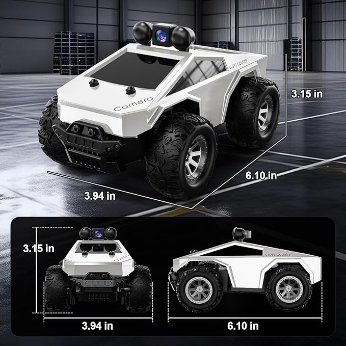 RC Cars with Camera Remote Control Truck with 720P HD FPV Camera, All-Terrain - Image 7