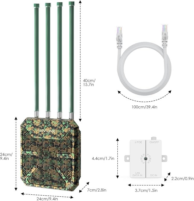 2026 AX1800 Outdoor WiFi 6 Extender Long Range, WAVLINK Outdoor WiFi Access - Image 8