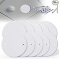 10 Pcs Smoke Detecte Cover Plate, 5 Inch Metal Round Blank Ceiling Cover Plate by Wuno