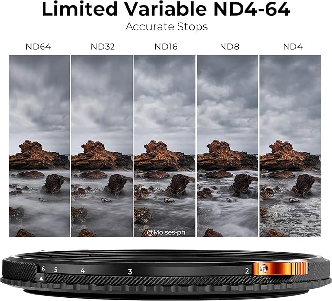 K&F CONCEPT 95mm ND4-64 ND Lens Filter Variable & CPL Polarizers Filter 2-in-1 - Image 4