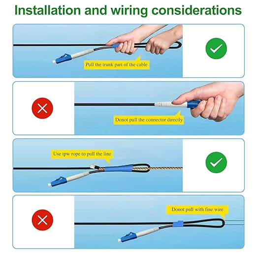 100 Feet LC to LC Outdoor Armored Simplex Fiber Patch Cable, Single Mode Fiber - Image 4