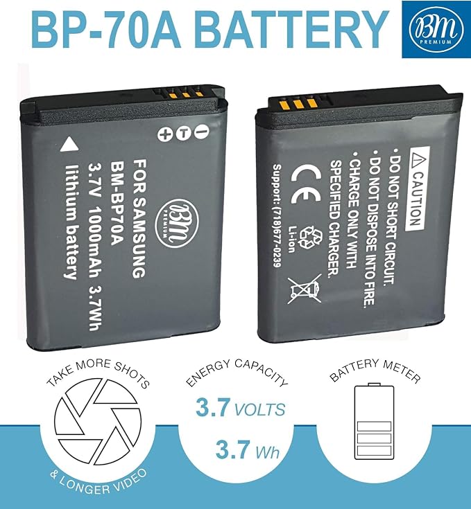 BM BP-70A, BP70 Battery and Charger - Image 2