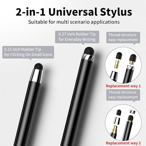 10 PCS Stylus, Stylus Pen for Touchscreen, Stylus 2-in-1 High Sensitivity & - Image 2