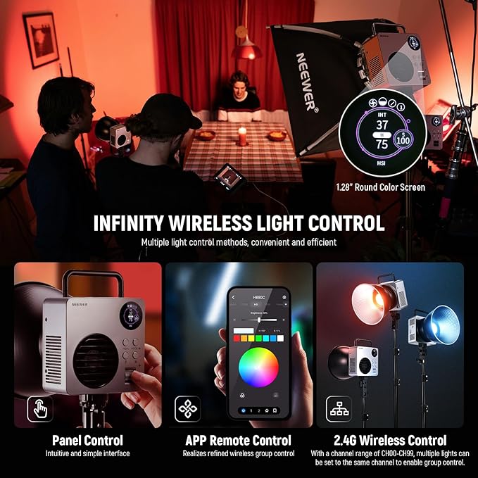 NEEWER 80W RGBWW LED Video Light - Image 6