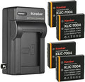 Kastar 4-Pack KLIC-7004 Battery and AC Wall Charger Replacement by Kastar