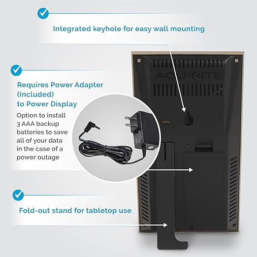AcuRite Digital Vertical Weather Forecaster, Full Color - Image 3