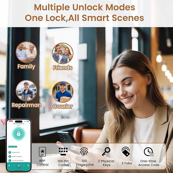 Keyless Entry Door Lock, Biquole Smart Lock - Image 6