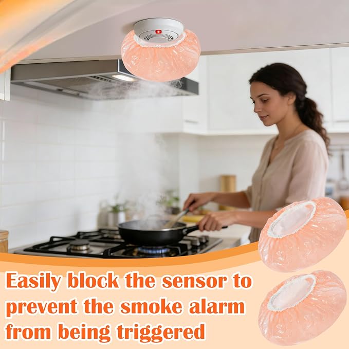 12 Pcs Orange Smoke Detector Covers - Image 7