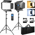 D50 Photography Lighting with Barn Door, 45W 3000K-8000K Dimmable Bi-Color by Dazzne