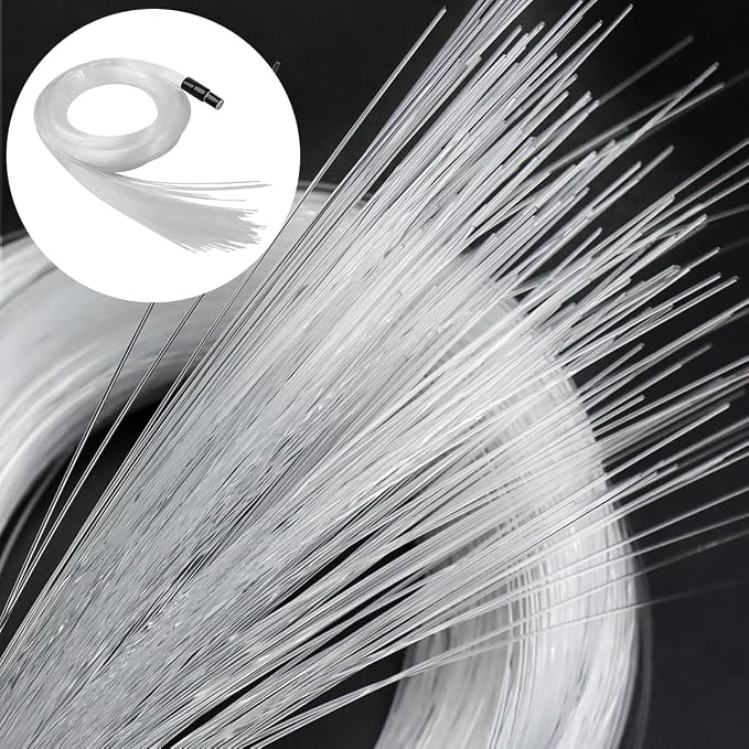 AKEPO End Glow Fiber Optic Light Cable 9.8ft/3m*550pcs*Ф0.03in/0.75mm, PMMA - Image 2