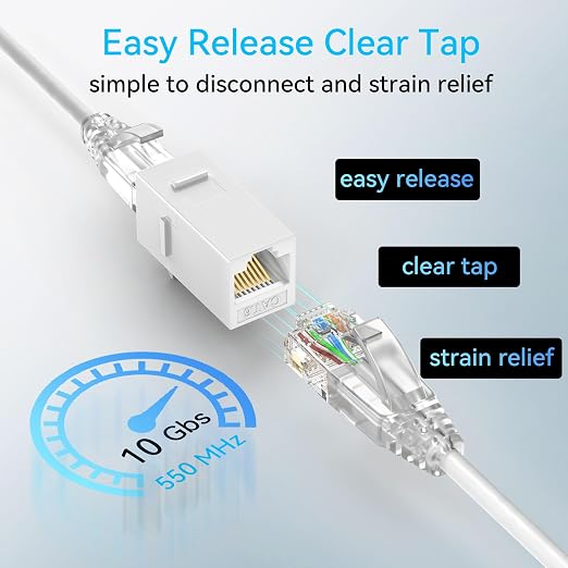 Sokqovt Cat6a Patch Cables Slim 15ft, Flexible Ethernet Cable 10G 550MHZ - Image 6