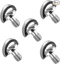 Stainless Steel D Shaft D-Ring 1/4" Tripod Screw, Mounting Screw Adapter by Fotasy