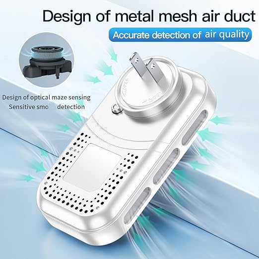 Plug in 6-in-1 Environment Detectors, HD Display Temperature Humidity Monitor - Image 6