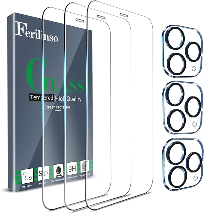 Ferilinso 3 Pack Screen Protector by Ferilinso