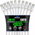 Maximm Cat 6 Ethernet Cable 20 ft by MaximmCable