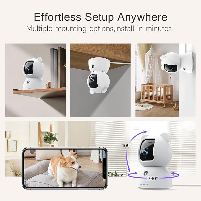 2.5K Indoor Camera 2pack, Free AI Person/Pet/Cry Detection, 4MP - Image 9