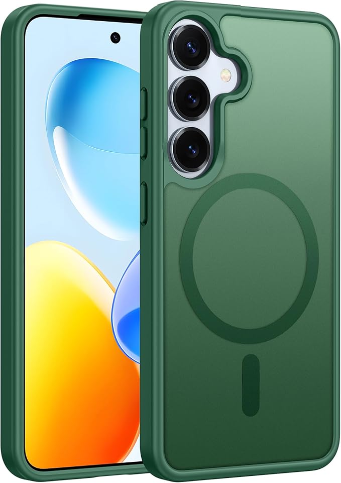 FNTCASE for Samsung Galaxy S25 Case: Magnetic Translucent Matte Shockproof Slim by FNTCASE