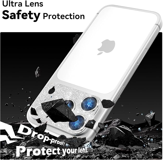 imluckies Compatible with iPhone 17 Pro Camera Lens Protector Bling, Ultra HD - Image 3