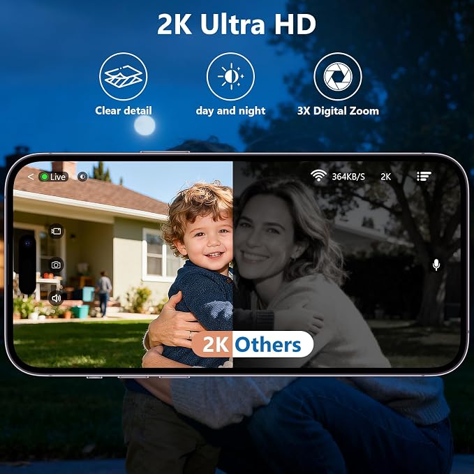 2K FHD Security Camera Wireless OutdoorCamera - Image 4