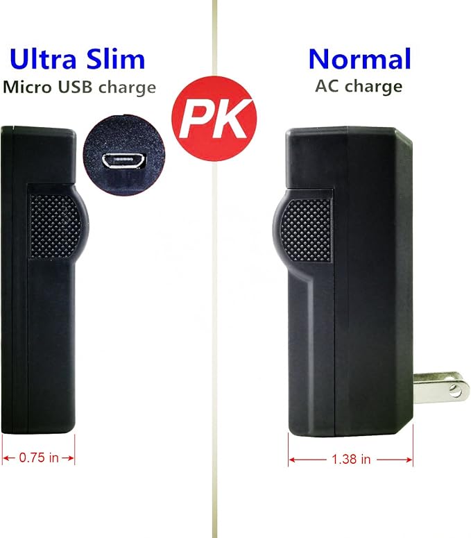 Kastar 2-Pack Battery & Slim USB Rapid Charger Replacement - Image 3