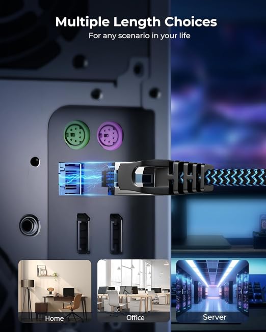Cat8 Ethernet Cable 3 ft 1 Pack, High Speed 40Gbps 2000MHz, Compatible - Image 7