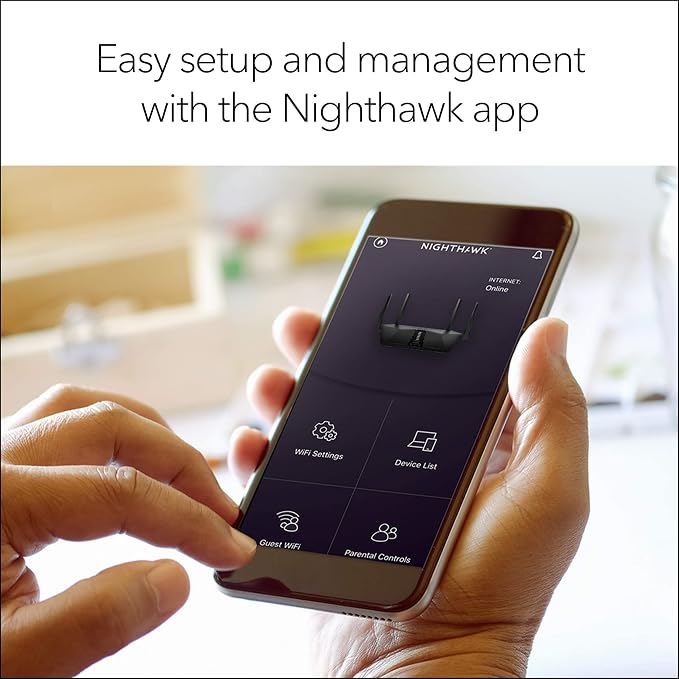 Netgear NETGEAR RAX50-100NAR Nighthawk 6-Stream AX5400 WiFi 6 Router - Image 8