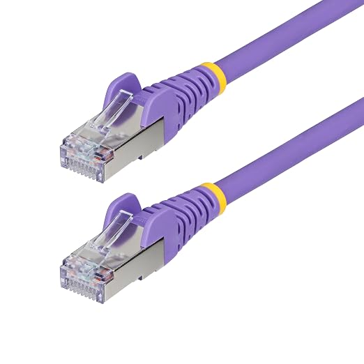 StarTech.com 50ft Purple CAT6a Ethernet Cable, Snagless RJ45, 100W PoE++ by StarTech