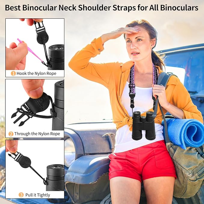 FIEIL Purple Flame Shoulder Strap, Adjustable Camera Strap - Image 4