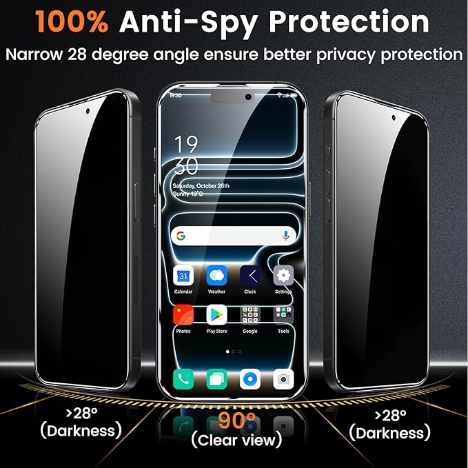 Lesakit 4 Pack Privacy Screen Protector - Image 3
