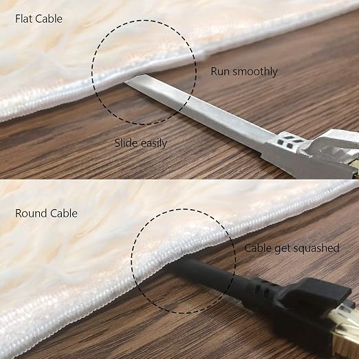 Jadaol Cat 8 Ethernet Cable 150ft, 40Gbps 2000MHz Flat S/FTP LAN Patch Cable - Image 5
