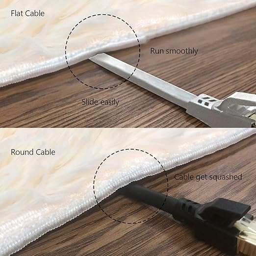 Jadaol Cat 8 Ethernet Cable 1.5ft, 40Gbps 2000MHz Flat RJ45 S/FTP LAN Patch - Image 5