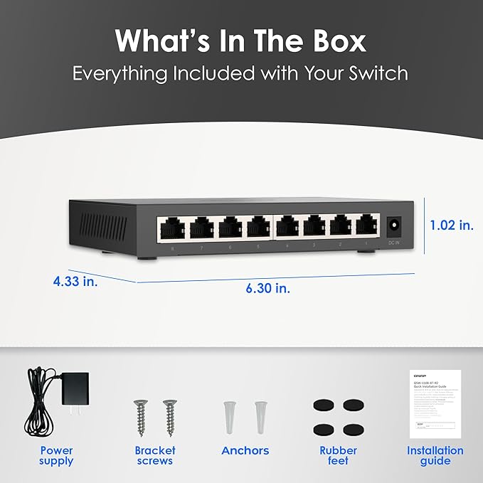 QNAP 8-Port 2.5GbE Unmanaged Switch - Image 6