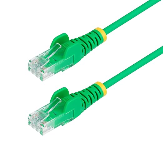 StarTech.com 15ft Green Slim CAT6 Ethernet Cable, Snagless RJ45, 28AWG Pure by StarTech