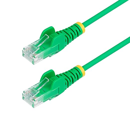 StarTech.com 4ft Green Slim CAT6 Ethernet Cable, Snagless RJ45, 28AWG Pure Bare by StarTech