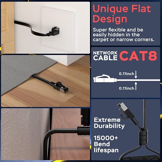 Smolink Cat 8 Ethernet Cable 15 ft - Image 8